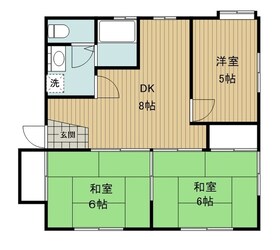 サンバード富士見の物件間取画像